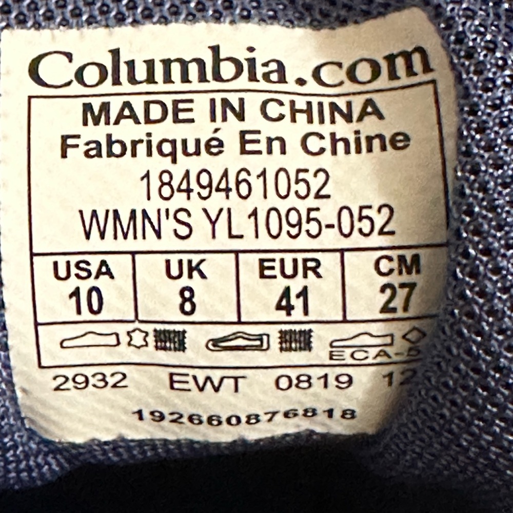 Columbia hiking sneakers size 10 - Picture 4 of 12